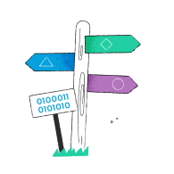 AI Design Sprint Day one drawing icon; AI Design Sprint Day two roadmap icon